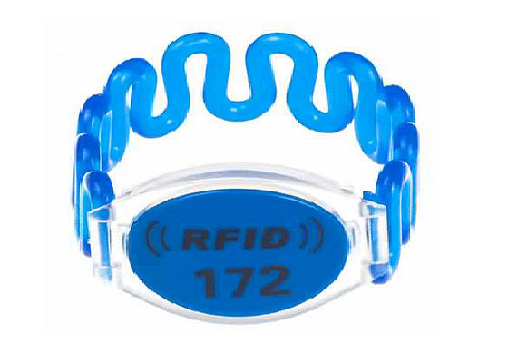 Gewellte Ausdehnung WENN Armbänder HF-UHFchip-RFID für Ereignisse
